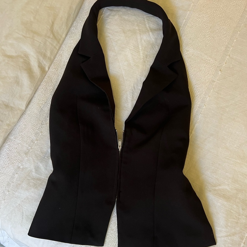 ZARA Black Halter Neck Vest